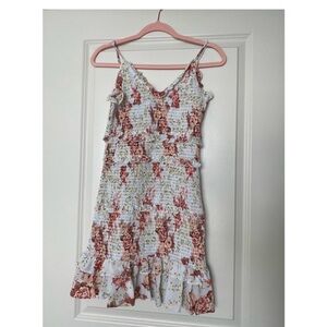 Zara floral mini dress